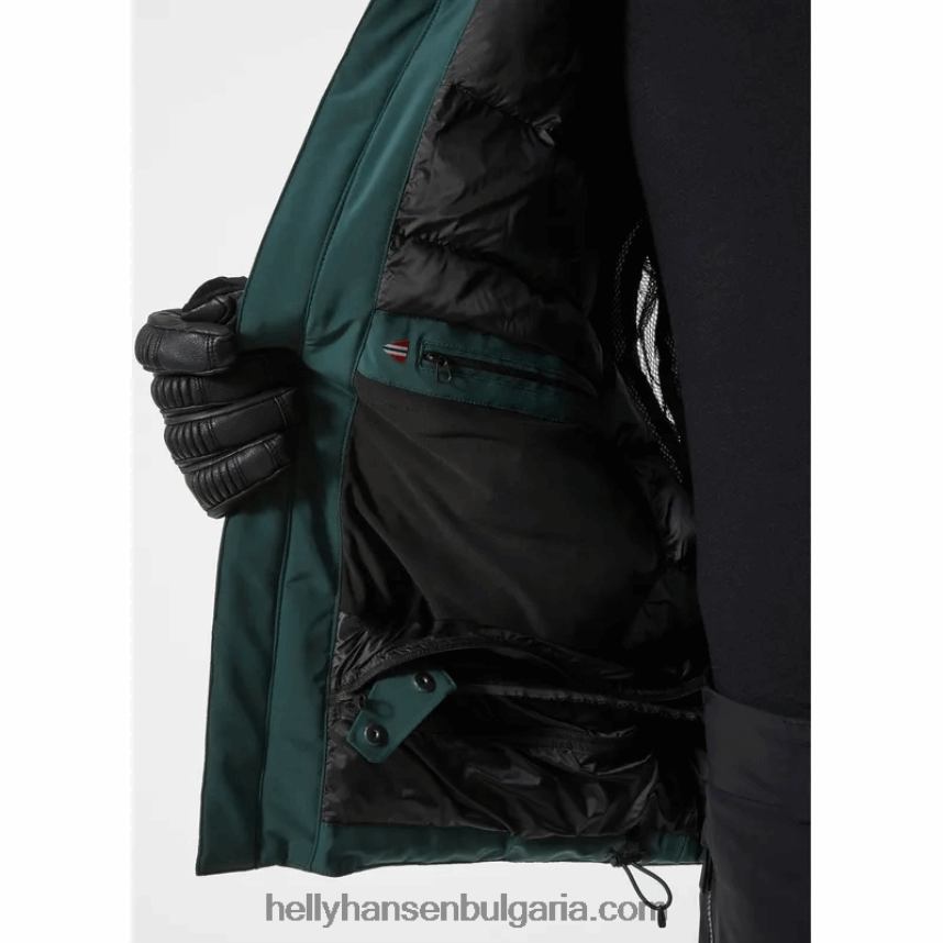 мъже мъжко яке val d'isere пухкаво ски 80V22D452 черен Helly-Hansen