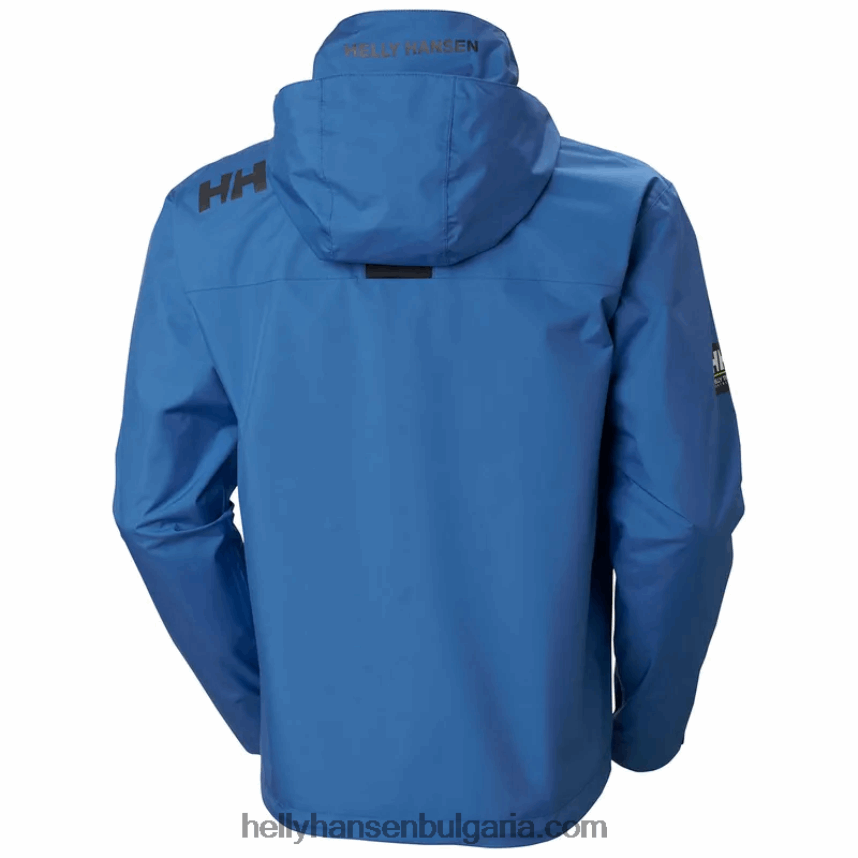 мъже мъжко яке за ветроходство с качулка 80V22D10 азурит Helly-Hansen