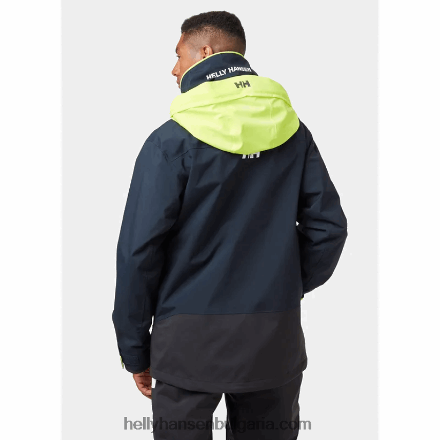 мъже мъжко яке за крайбрежно плаване 80V22D112 военноморски флот Helly-Hansen