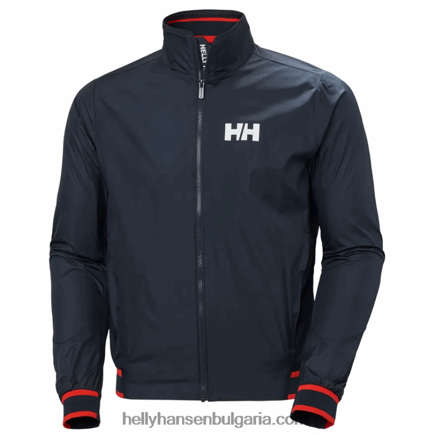 мъже мъжко яке за ветроходство от сол 80V22D116 военноморски флот Helly-Hansen