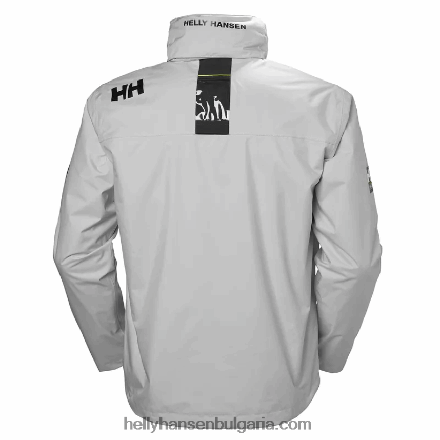 мъже мъжко средно яке с качулка 80V22D19 сива мъгла Helly-Hansen