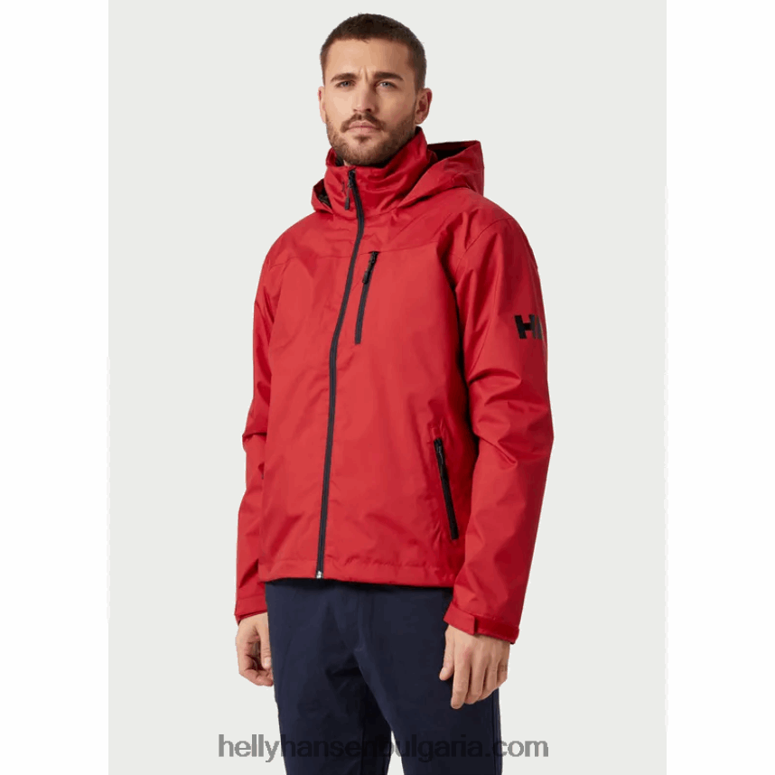 мъже мъжко средно яке с качулка 80V22D21 червен Helly-Hansen
