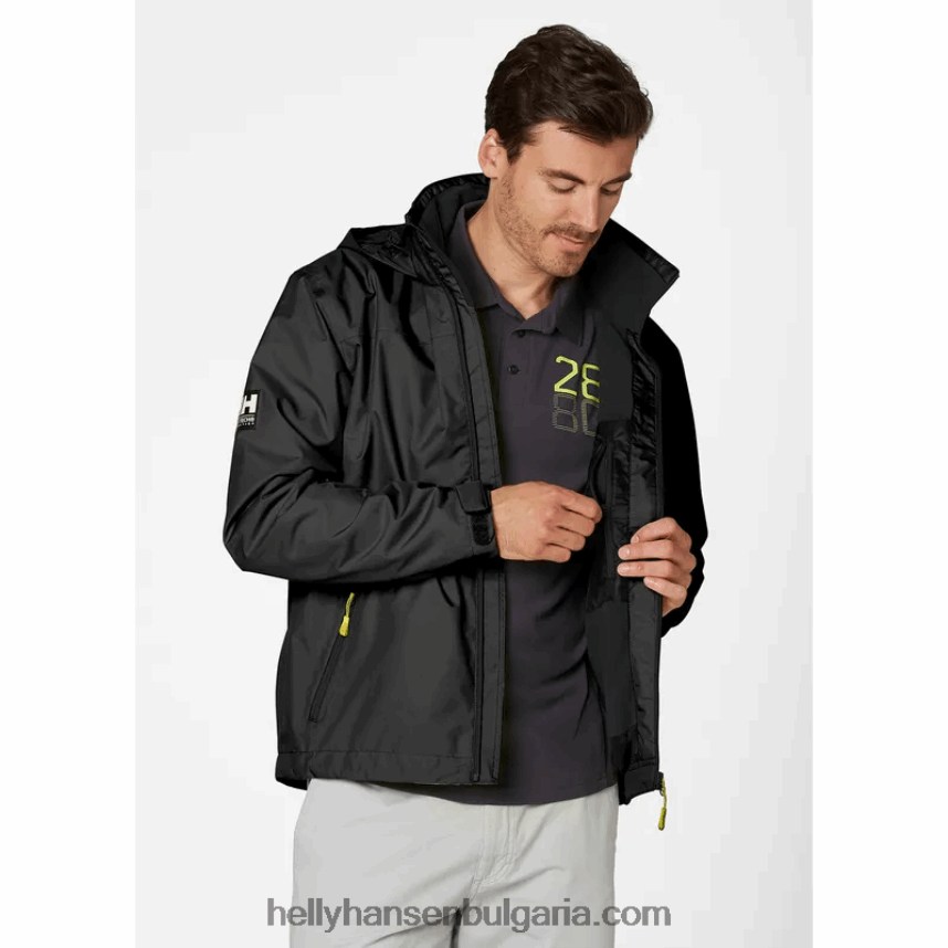 мъже мъжко средно яке с качулка 80V22D22 черен Helly-Hansen