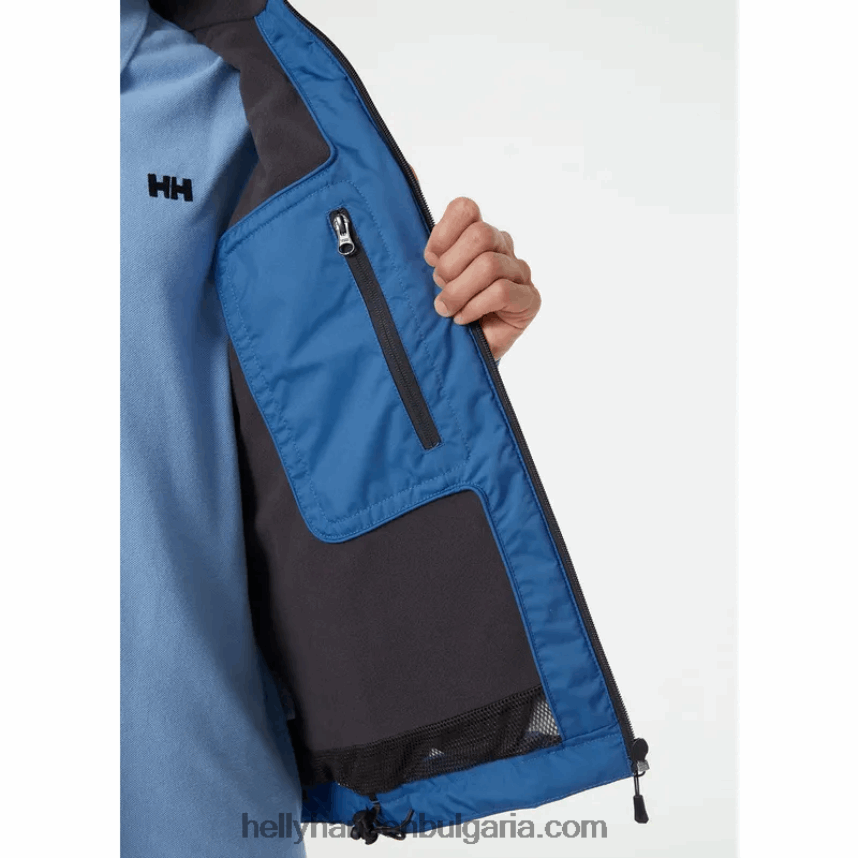 мъже мъжко среднопластово яке за ветроходство 80V22D2 азурит Helly-Hansen