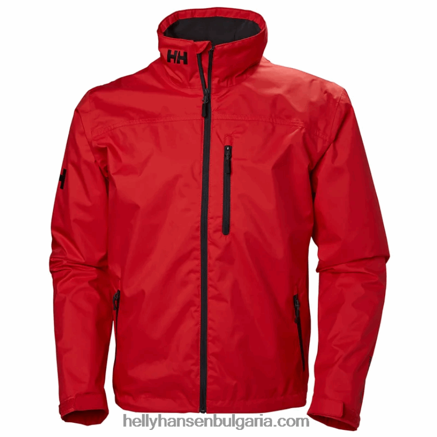 мъже мъжко среднопластово яке за ветроходство 80V22D6 червен Helly-Hansen