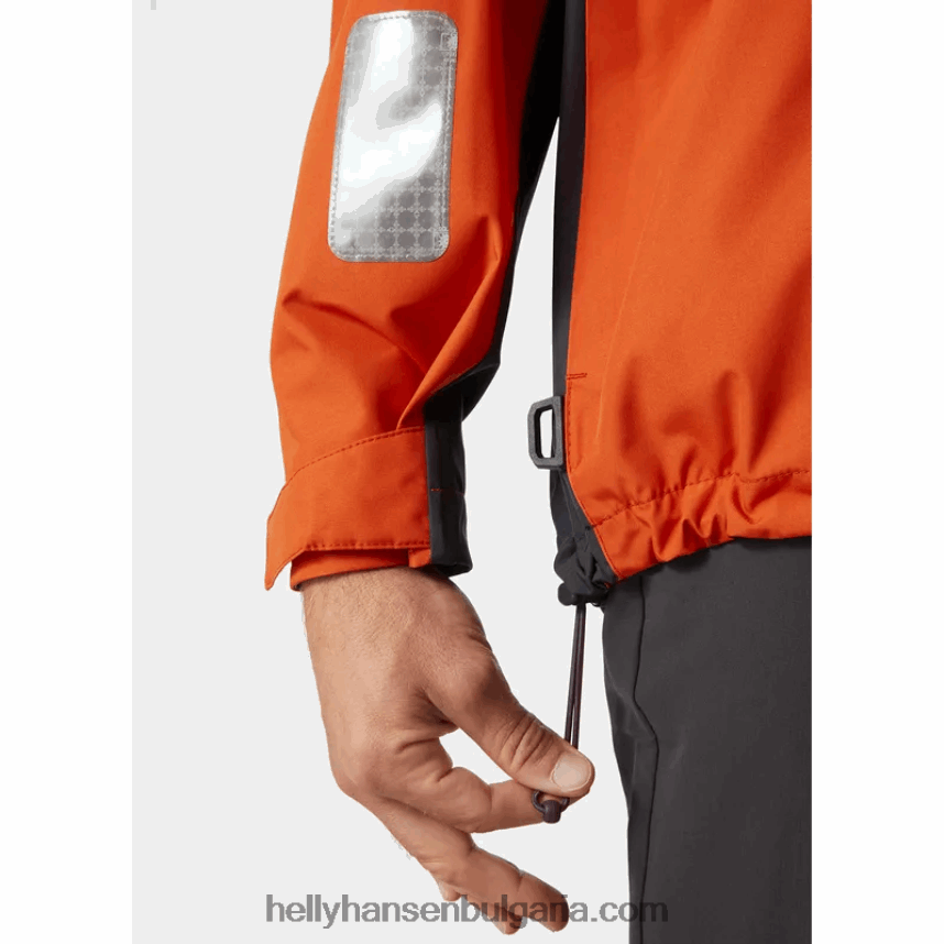 мъже мъжко яке Newport за крайбрежно плаване 80V22D56 патрулен оран Helly-Hansen
