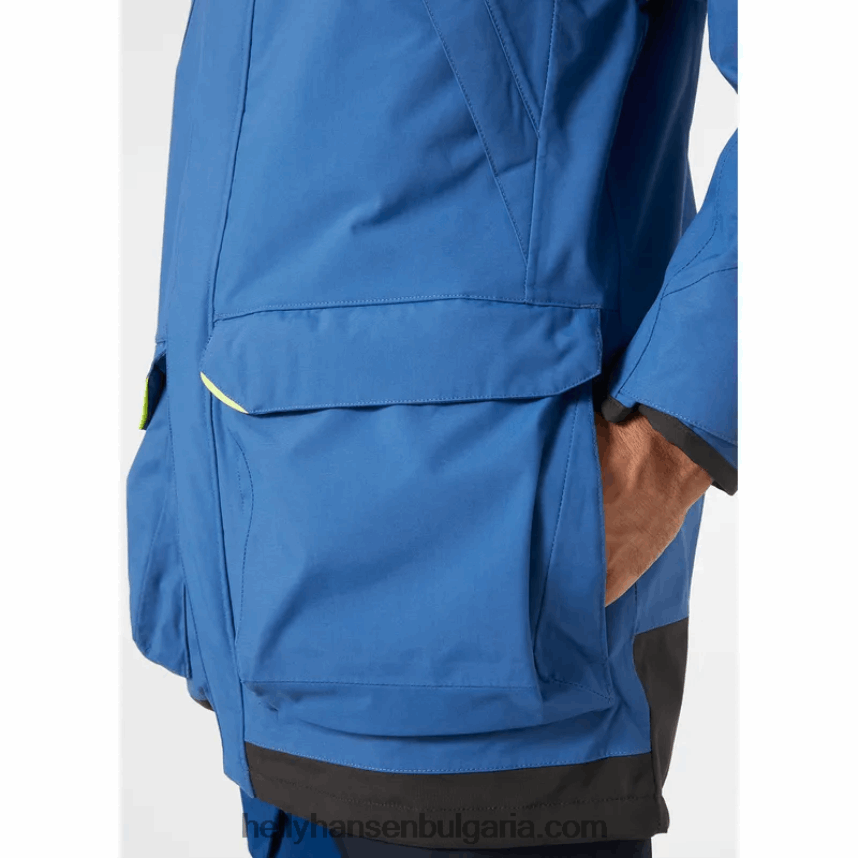 мъже мъжко яке Pier 3.0 за крайбрежно плаване 80V22D88 азурит Helly-Hansen