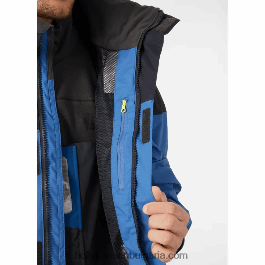 мъже мъжко яке Pier 3.0 за крайбрежно плаване 80V22D88 азурит Helly-Hansen