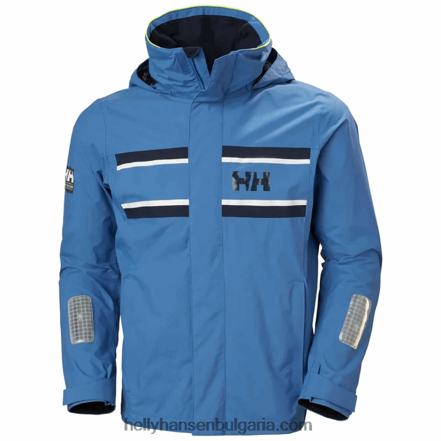 мъже мъжко яке Saltholm за ветроходство 80V22D107 азурит Helly-Hansen