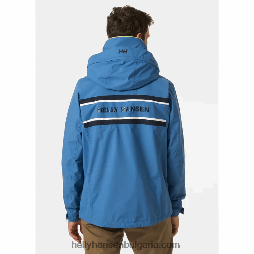 мъже мъжко яке Saltholm за ветроходство 80V22D107 азурит Helly-Hansen