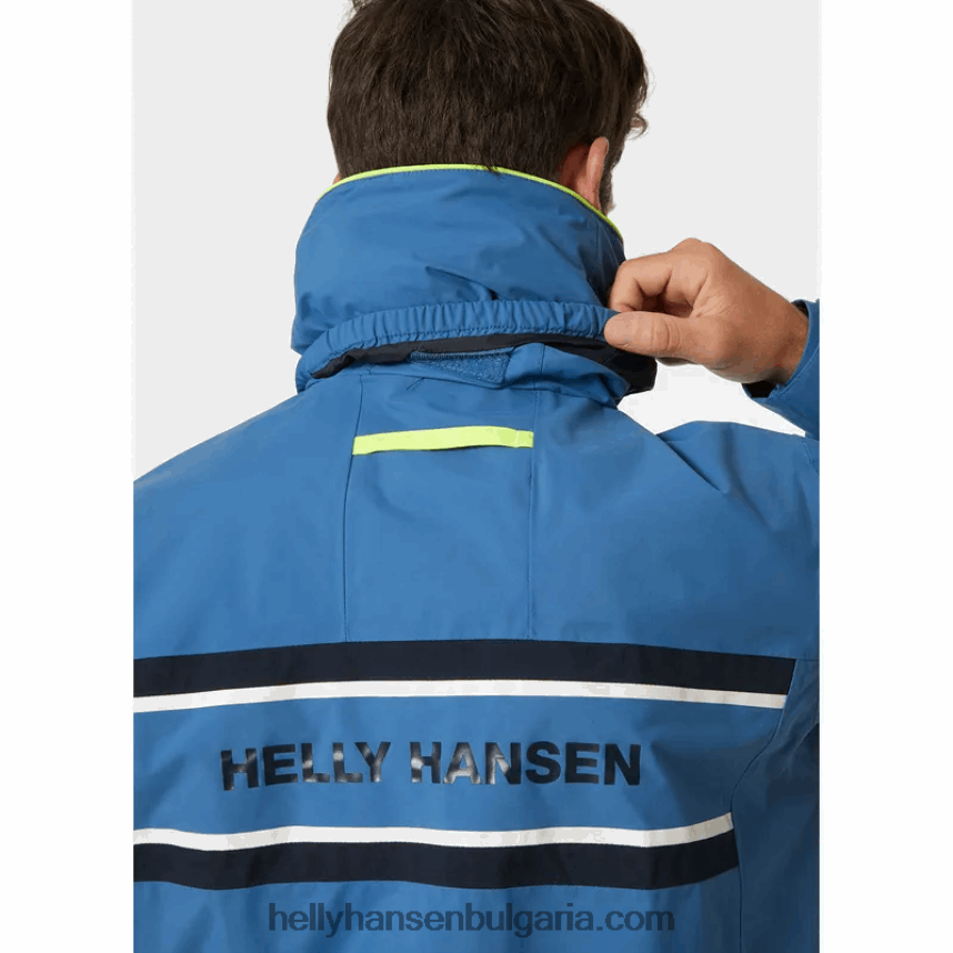 мъже мъжко яке Saltholm за ветроходство 80V22D107 азурит Helly-Hansen