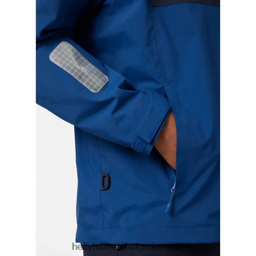 мъже мъжко яке Saltholm за ветроходство 80V22D108 дълбок фиорд Helly-Hansen