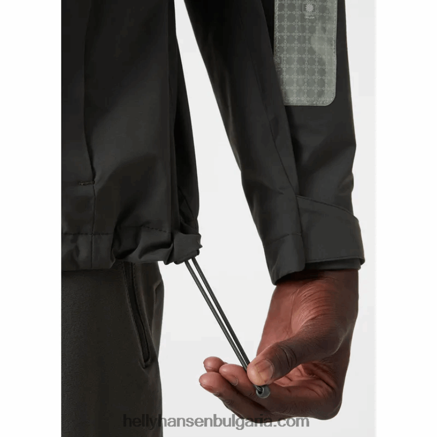 мъже мъжко яке Saltholm за ветроходство 80V22D110 абанос Helly-Hansen