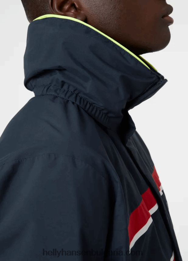 мъже мъжко яке Saltholm за ветроходство 80V22D111 военноморски флот Helly-Hansen