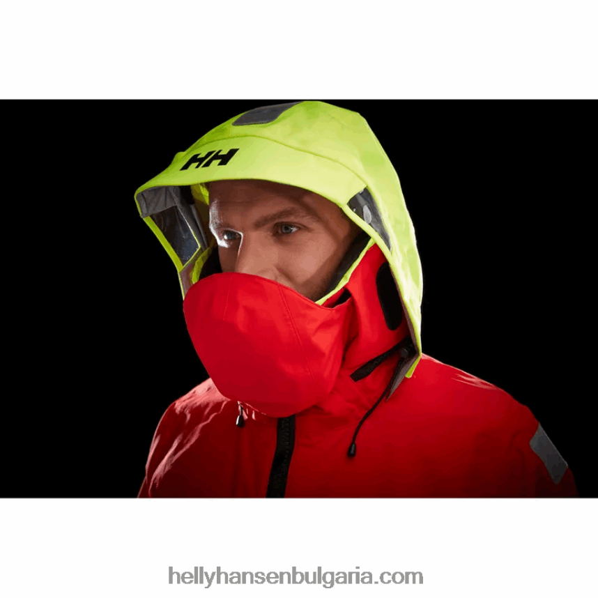 мъже мъжко яке за океанско плаване aegir 80V22D44 тревожно червено Helly-Hansen