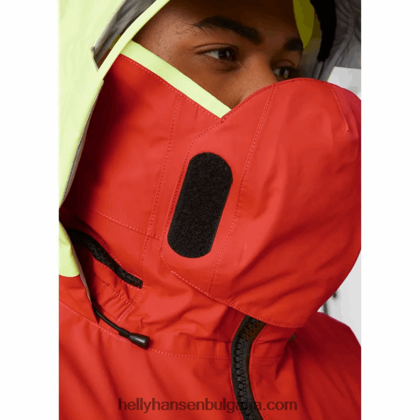 мъже мъжко яке за океанско плаване aegir 80V22D44 тревожно червено Helly-Hansen