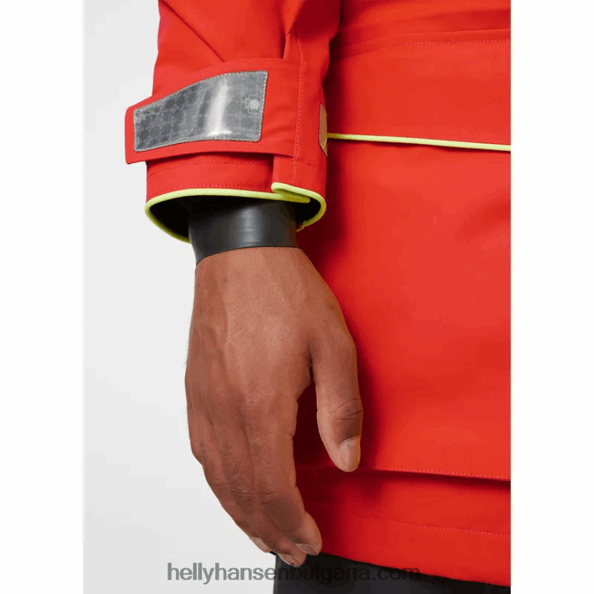мъже мъжко яке за океанско плаване aegir 80V22D44 тревожно червено Helly-Hansen