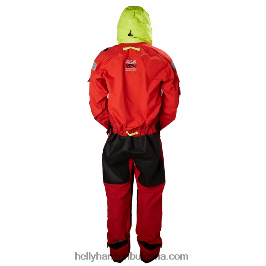 мъже мъжки сух костюм aegir ocean 80V22D122 тревожно червено Helly-Hansen