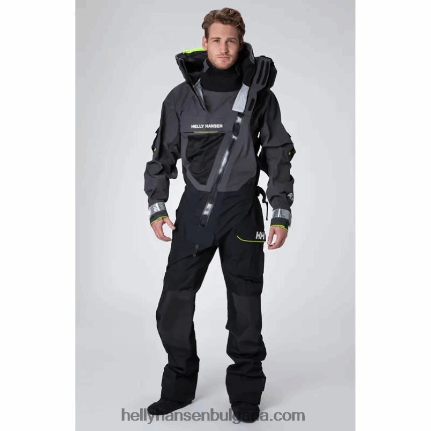 мъже мъжки сух костюм aegir ocean 80V22D122 тревожно червено Helly-Hansen