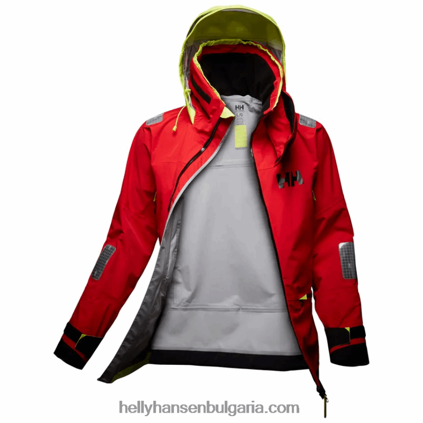 мъже мъжко яке aegir race sailing 2.0 80V22D47 тревожно червено Helly-Hansen