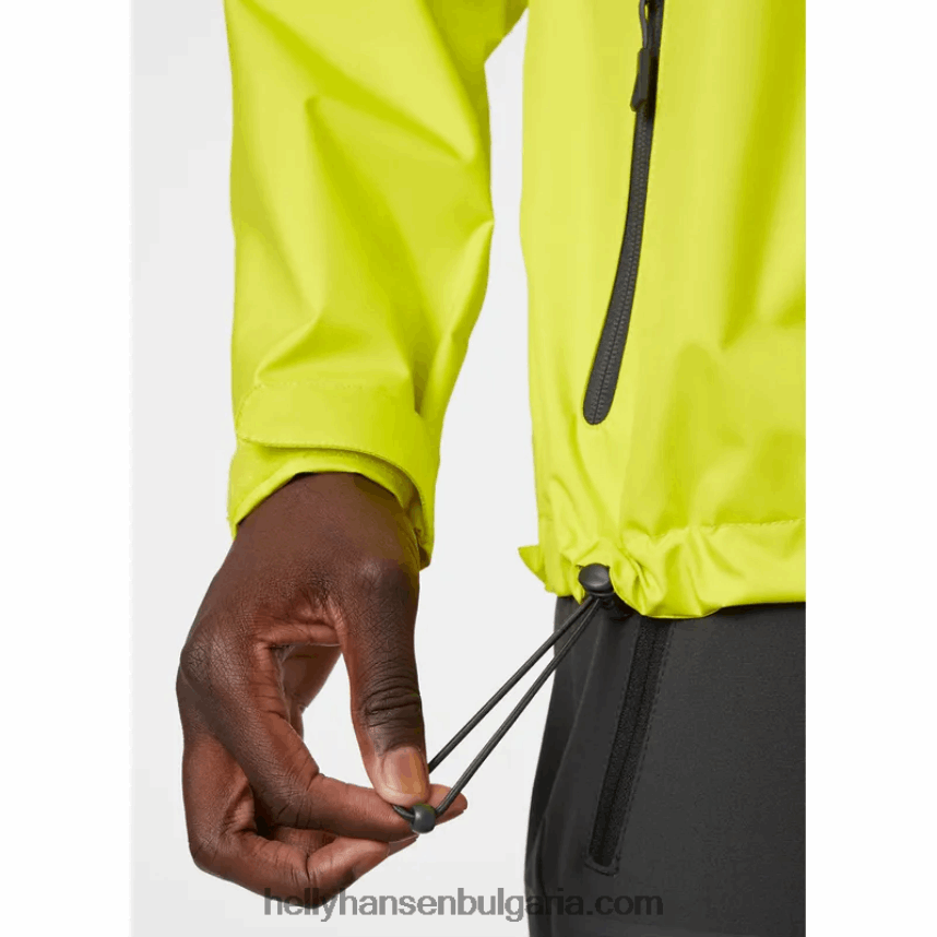мъже мъжко яке за ветроходство crew 80V22D24 сладък лайм Helly-Hansen