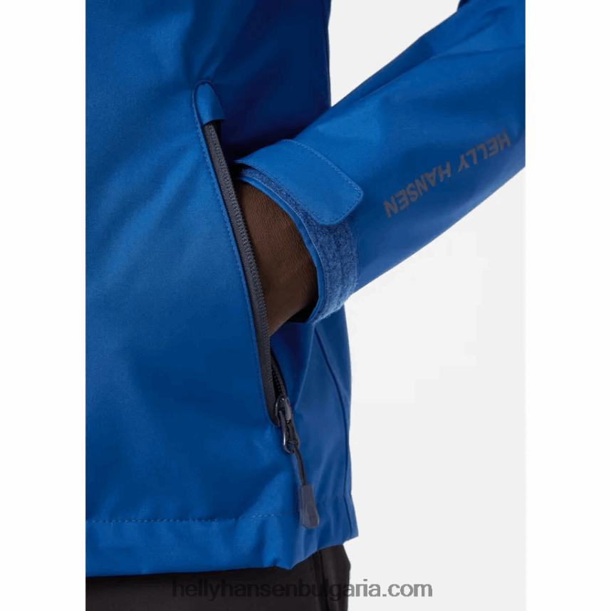 мъже мъжко яке за ветроходство crew 80V22D27 дълбок фиорд Helly-Hansen