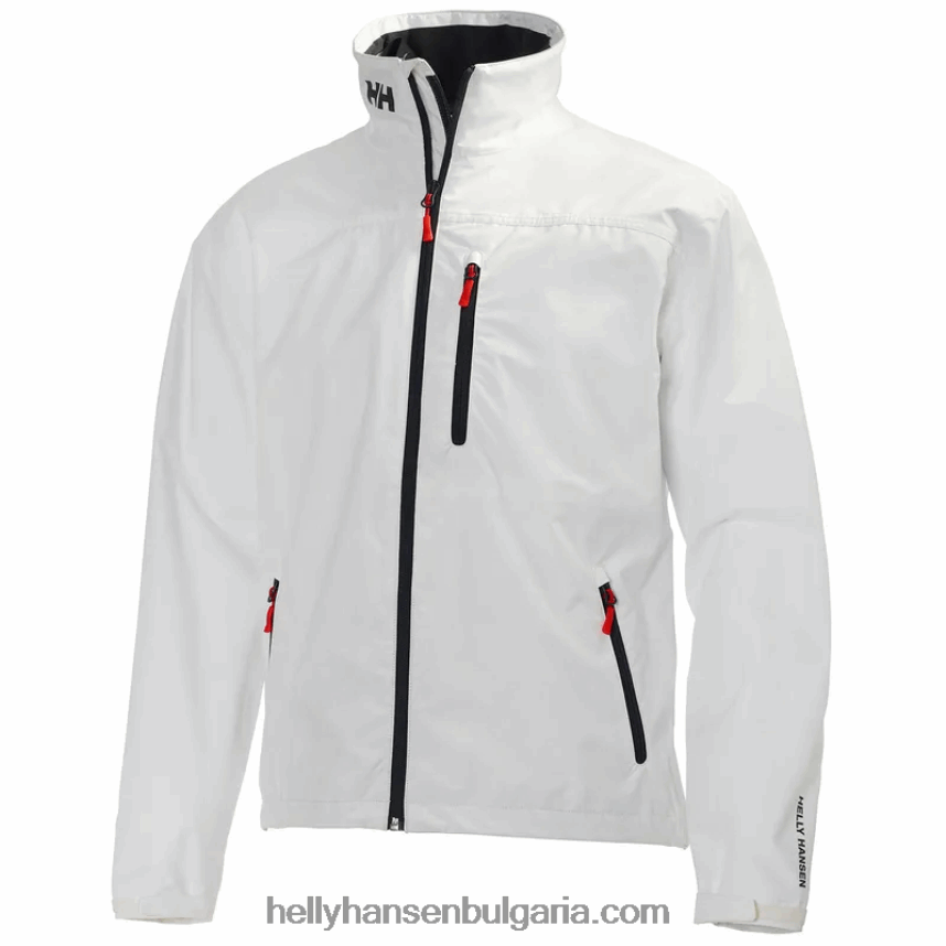 мъже мъжко яке за ветроходство crew 80V22D29 бяло Helly-Hansen