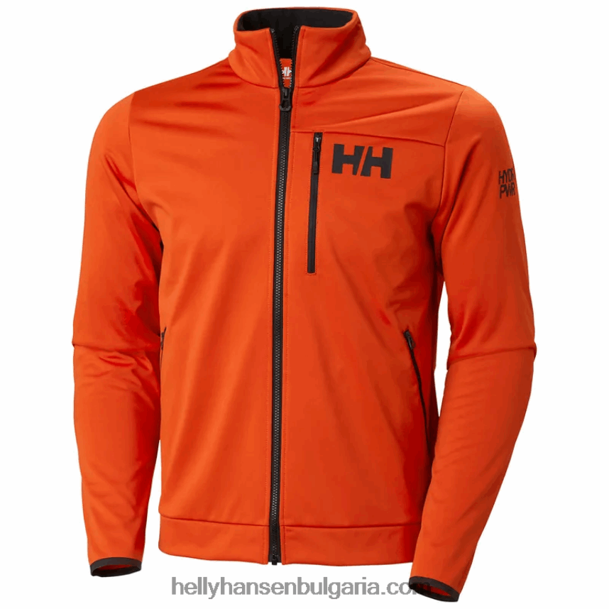 мъже мъжко ветроустойчиво поларено яке hp 80V22D58 патрулен оран Helly-Hansen