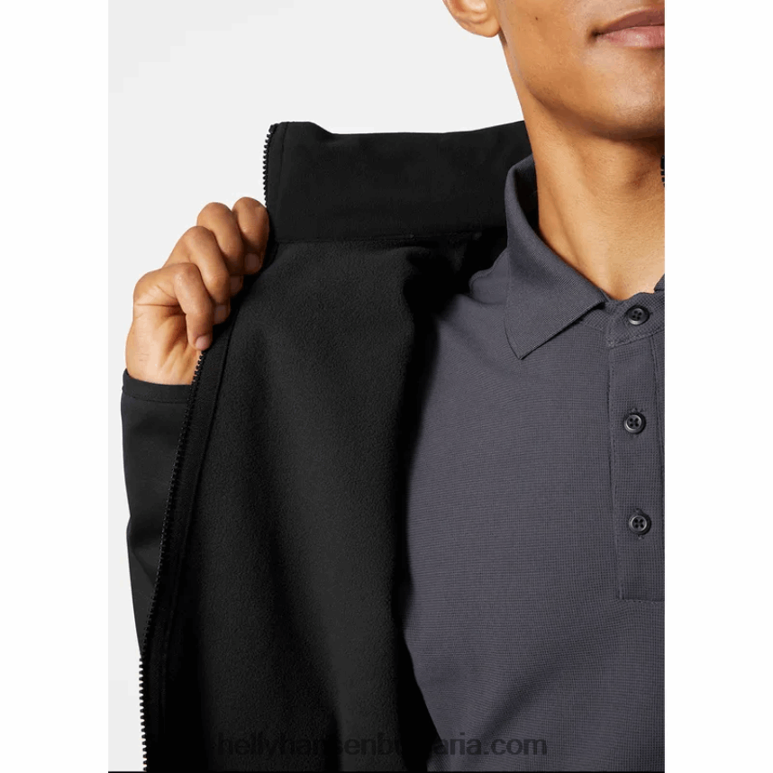 мъже мъжко ветроустойчиво поларено яке hp 80V22D59 абанос Helly-Hansen