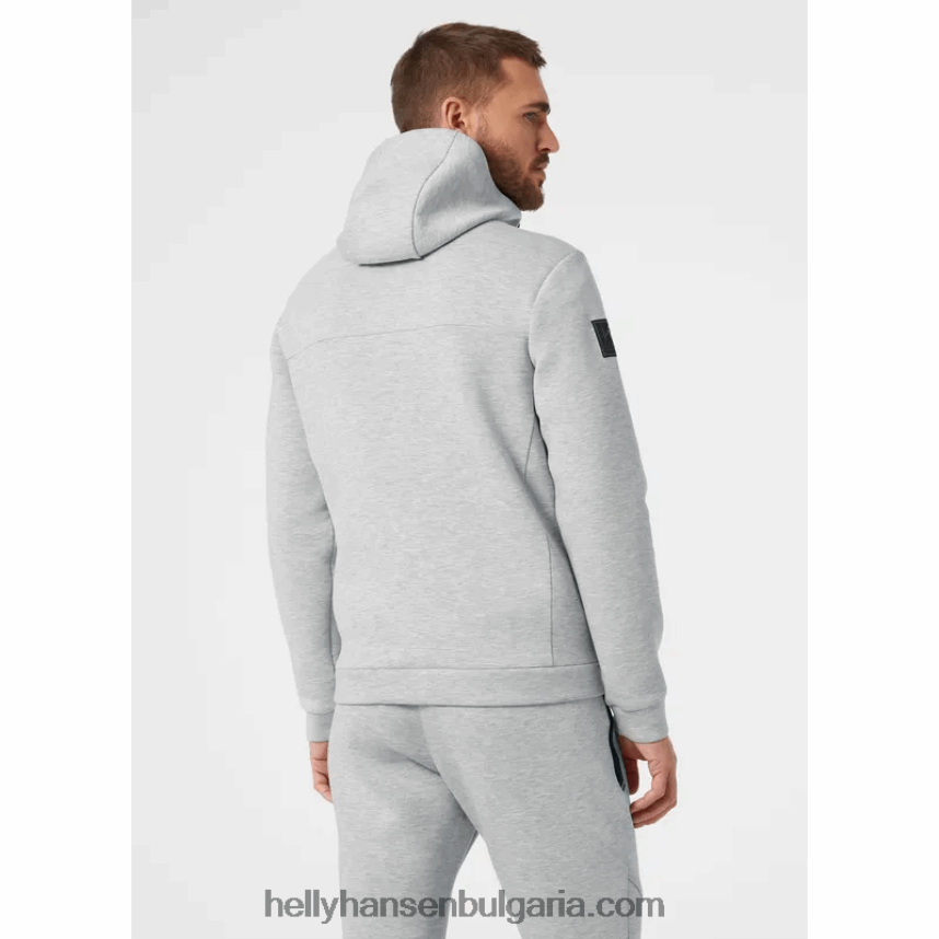 мъже мъжко яке hp ocean с пълен цип 80V22D93 сив меланг Helly-Hansen