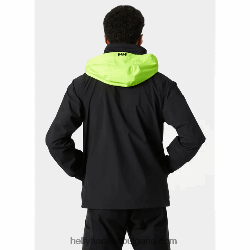 мъже мъжко яке за ветроходство hp racing с качулка 80V22D65 абанос Helly-Hansen