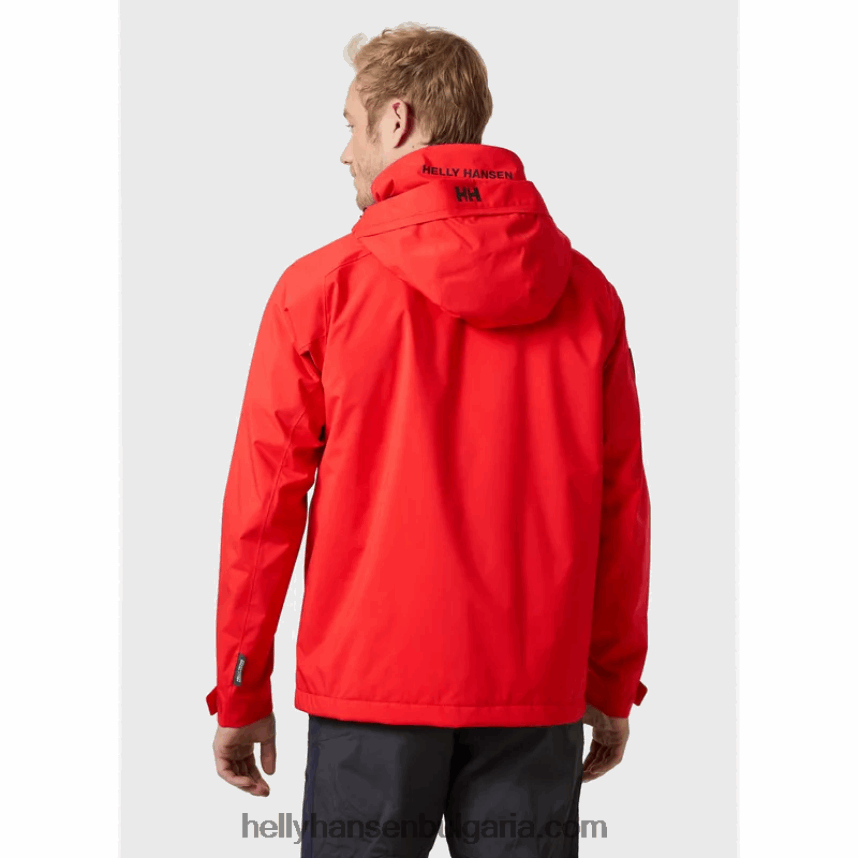 мъже мъжко яке за ветроходство hp racing lifaloft с качулка 80V22D95 тревожно червено Helly-Hansen