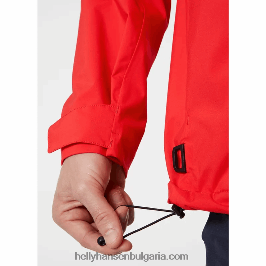 мъже мъжко яке за ветроходство hp racing lifaloft с качулка 80V22D95 тревожно червено Helly-Hansen