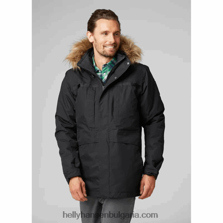 мъже мъжка крайбрежна 2 водоустойчива парка 80V22D340 белуга Helly-Hansen