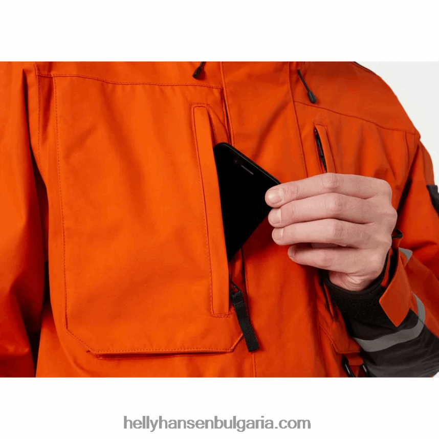 мъже мъжка арктична преходна парка 80V22D289 патрулен оран Helly-Hansen