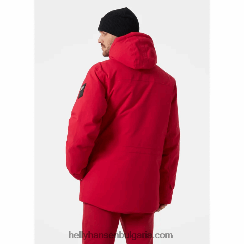 мъже мъжка градска лабораторна пухена парка 80V22D309 червен Helly-Hansen
