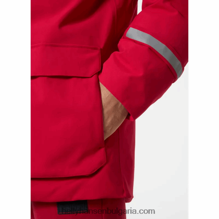 мъже мъжка градска лабораторна пухена парка 80V22D309 червен Helly-Hansen