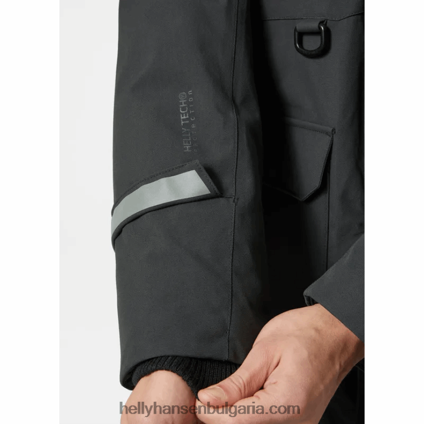 мъже мъжка градска лабораторна пухена парка 80V22D310 абанос Helly-Hansen