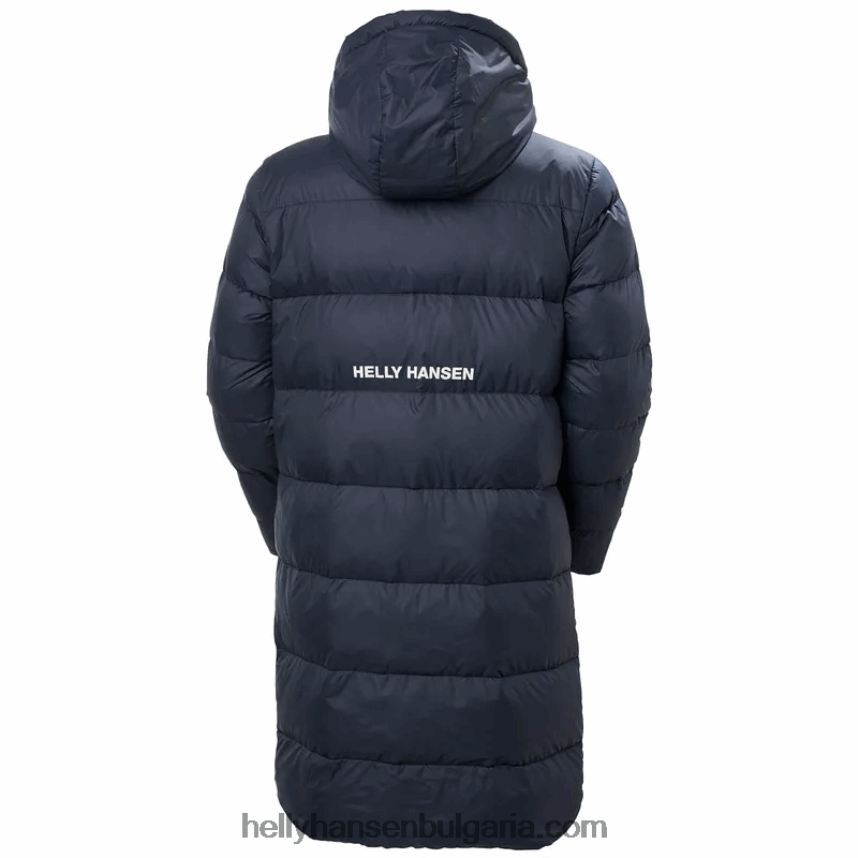 мъже мъжка активна дълга зимна парка 80V22D339 военноморски флот Helly-Hansen