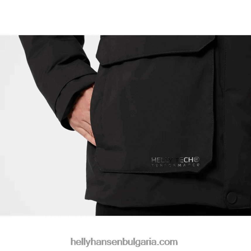 мъже мъжка зимна парка Reine 80V22D392 черен Helly-Hansen
