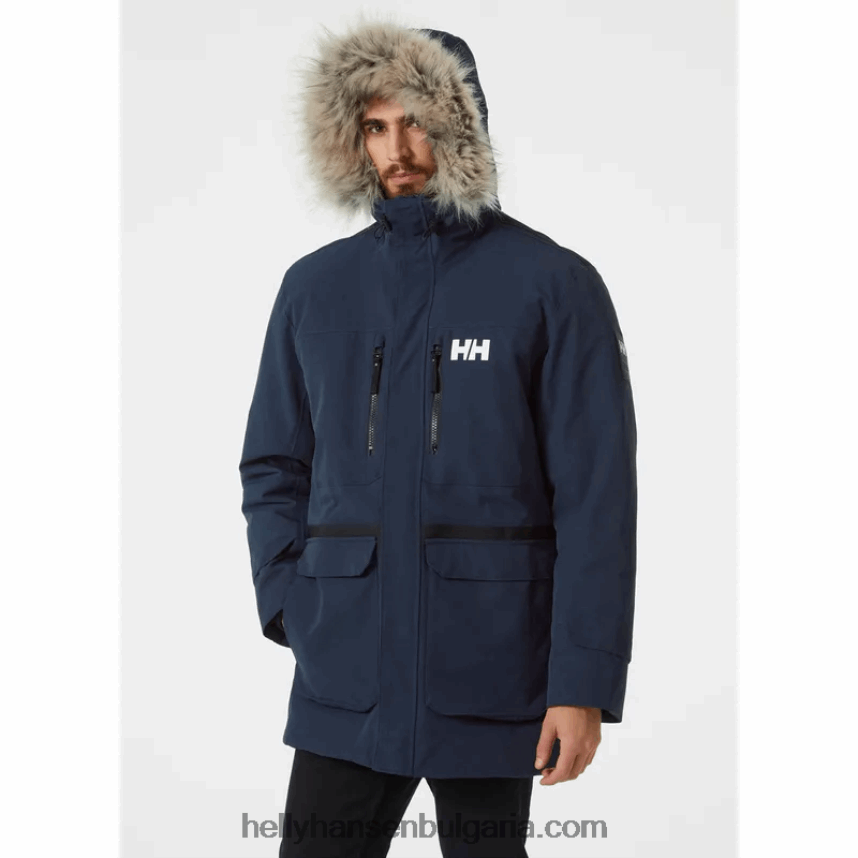 мъже мъжка пухена парка varanger 80V22D386 военноморски флот Helly-Hansen