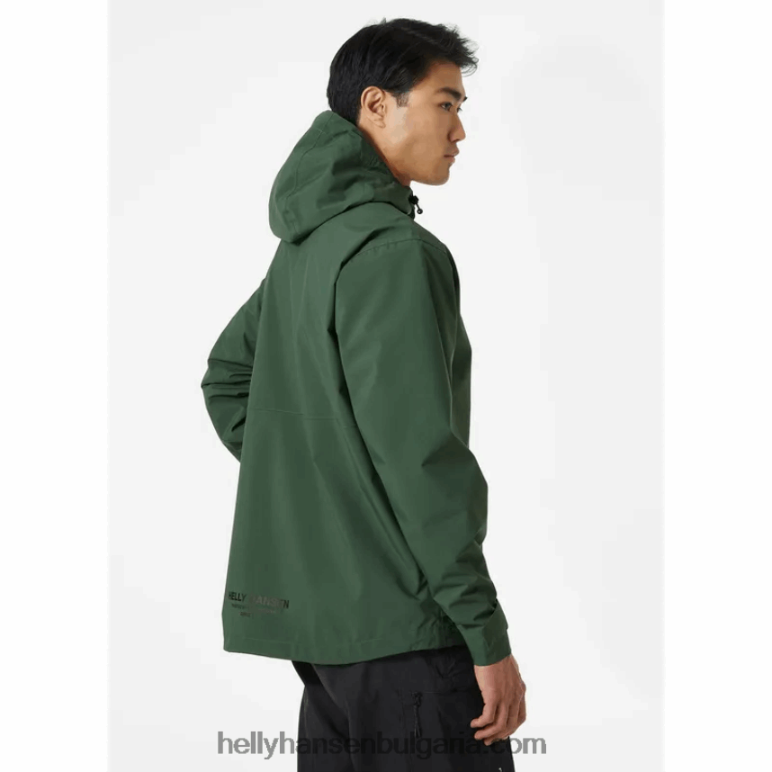 мъже мъжко яке за дъжд с качулка 80V22D231 смърч Helly-Hansen