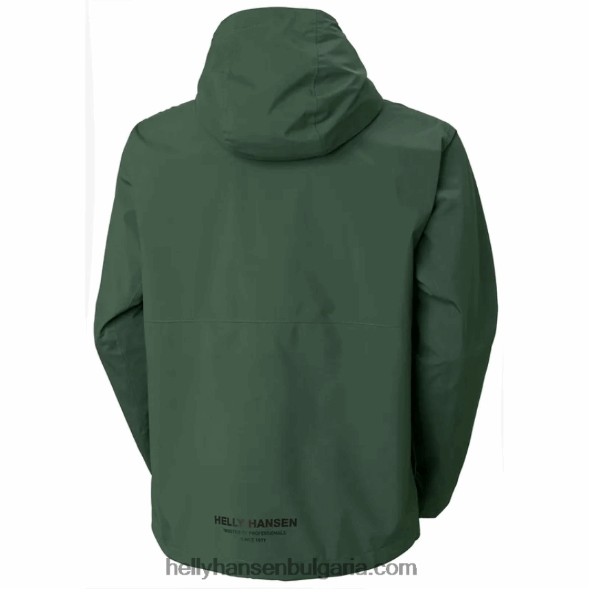 мъже мъжко яке за дъжд с качулка 80V22D231 смърч Helly-Hansen