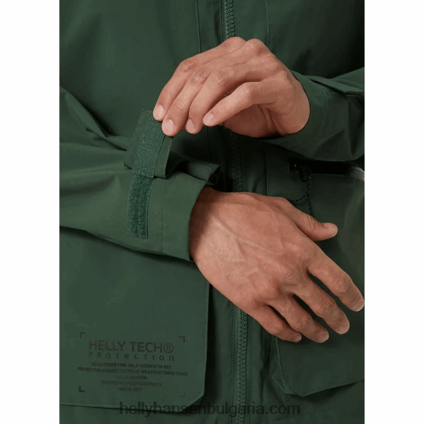 мъже мъжко яке за дъжд с качулка 80V22D231 смърч Helly-Hansen