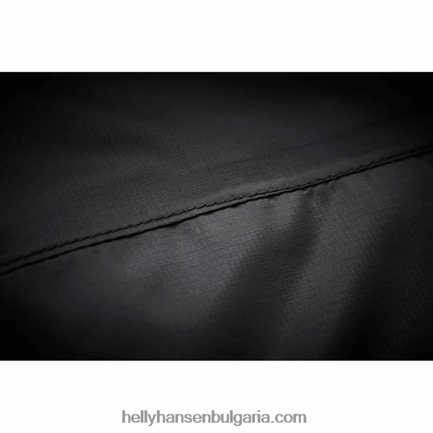 мъже мъжко велосипедно яке за дъжд с качулка 80V22D237 черен Helly-Hansen