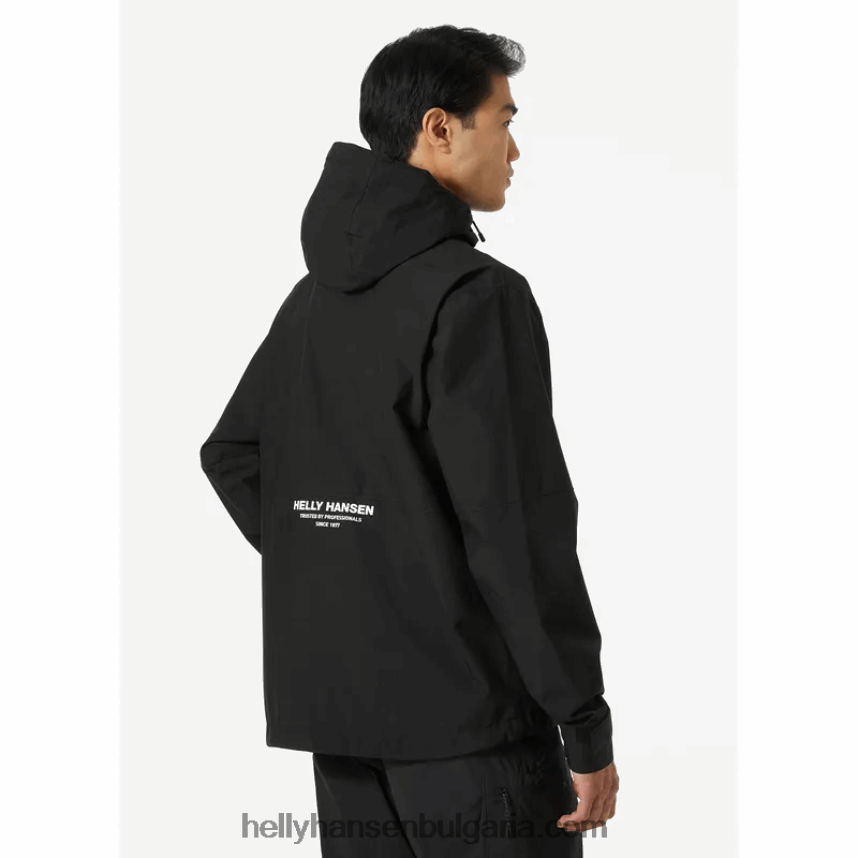 мъже мъжко яке за дъжд 80V22D243 черен Helly-Hansen