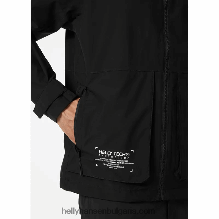 мъже мъжко яке за дъжд 80V22D243 черен Helly-Hansen