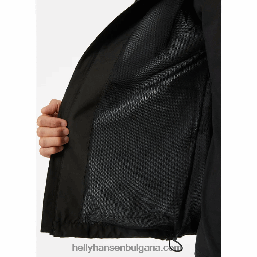 мъже мъжко яке за дъжд 80V22D243 черен Helly-Hansen