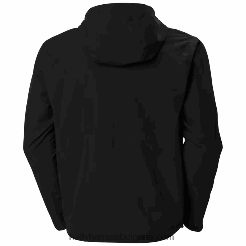 мъже мъжко дъждовно яке за градски такелаж 80V22D249 черен Helly-Hansen