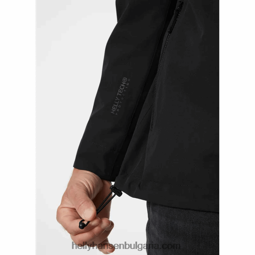 мъже мъжко дъждовно яке за градски такелаж 80V22D249 черен Helly-Hansen